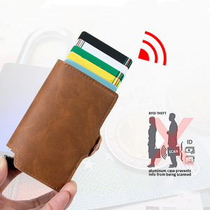 Portafoglio Sottile in Microfibra Personalizzato <span class=keywords><strong>per</strong></span> Uomo, Stile Business, Porta Carte di Credito Premium con Display - Product Image 5