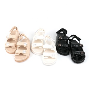 BOBNINI Diseñador Moda Negro Elegante Punta redonda Punta abierta Sandalias de tacón plano Señora Mujer Zapatos para la temporada de otoño - Product Image 6