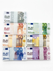 Dinero Falso al por Mayor, <span class=keywords><strong>Euros</strong></span> <span class=keywords><strong>de</strong></span> 7 Denominaciones, Juego Completo <span class=keywords><strong>de</strong></span> <span class=keywords><strong>100</strong></span> <span class=keywords><strong>Billetes</strong></span> por Paquete, <span class=keywords><strong>Billetes</strong></span> <span class=keywords><strong>de</strong></span> Juguete para Decoración <span class=keywords><strong>de</strong></span> Fiestas y Accesorios <span class=keywords><strong>de</strong></span> Cine - Product Image 2