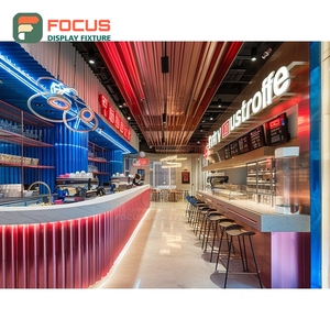 Vitrine à café de luxe avec façade en verre trempé, espace de présentation pour sachets de café, vitrine de magasin pour café - Product Image 1