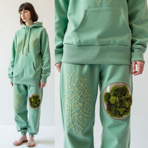 Conjunto de pantalones de chándal de gran tamaño Unisex de alta calidad Tallas grandes Otoño Ecológico Transpirable para Logo Jogger bordado - Product Image 5