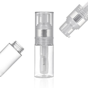 Botella pulverizadora de polvo de talco de niebla fina PET al por mayor con bomba de tapón de rosca para lociones, champús, cremas, agua, superficie serigrafiada - Product Image 5
