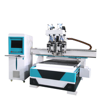 Machine de gravure et de fraisage CNC 3 axes avec table à vide, machine de découpe spécialisée pour la fabrication de meubles en bois
