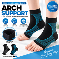 Manchons de compression pour cheville avec soutien de la voûte plantaire, chaussettes de maintien du pied pour fasciite plantaire, course à pied, fitness, sports, logo personnalisé