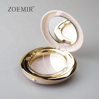 Boîtier compact rond personnalisé avec logo pour poudre, étui de luxe rose doré vide pour fond de teint coussin, emballage pour crème BB