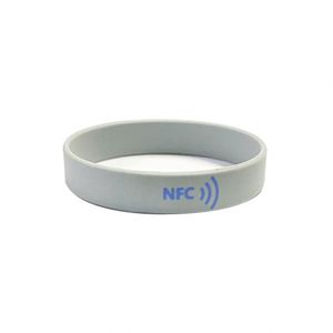 Customized NTAG215 NFC <b>Smart</b> Wristband Tap to Share Digital Business Card for Corporate Office Promotional Gift - Product Image 3