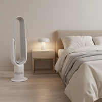 Ventilateur chauffant oscillant sans pales Angelo AZ588PRO avec télécommande, efficacité énergétique classe 75C, réglage de la chaleur, silencieux