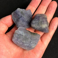 Saphir d'eau naturel pleochroïme violet-bleu, qualité facettage, minéraux bruts, Iolite