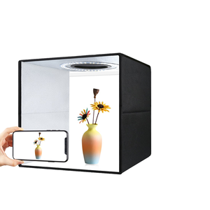 Luz de Anel Portátil Dobrável PULUZ 40cm com USB, Estúdio de Iluminação para Fotografia, Caixa de Estúdio com <span class=keywords><strong>6</strong></span> Fundos Coloridos de Dupla Face - Product Image 1