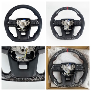 Volante Deportivo de Fibra de Carbono 3D de Cuero, <span class=keywords><strong>Precio</strong></span> Bajo Directo de Fábrica, para <span class=keywords><strong>Toyota</strong></span> Hilux 17 - Product Image 1