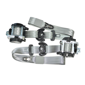 4GD857705XXZ una pieza coche ajustable retráctil 3 puntos cinturón de seguridad correas montaje Kit gris 4GD857706XXZ para <span class=keywords><strong>Audi</strong></span> A6L - Product Image 1