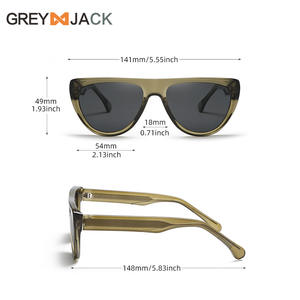 Gafas de Sol para Mujer Greyjack, Montura TR90 de 54 mm, Polarizadas con Protección UV400, Estilo Moderno - Product Image 1