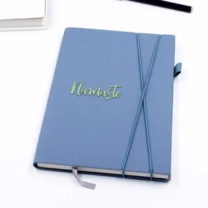 Taccuino aziendale con copertina in pu con cinturino innovativo di nuovo stile personalizzato in fabbrica 2024 notebook personalizzato di alta qualità con logo