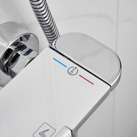Nouveau laiton Piano douche colonne monté hauteur réglable pluie système de douche ensemble bain douche robinet