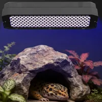 Lampe LED UVB/UVA pour terrarium de reptiles, avec variateur d'intensité et minuterie, ignifuge, intelligente, pour enclos de reproduction et éclairage d'habitat