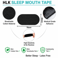 Bande adhésive buccale HLK pour dormir, 30 pièces, qualité médicale, certifiée CE, respirante, hypoallergénique, meilleur sommeil, OEM ODM, logo personnalisé