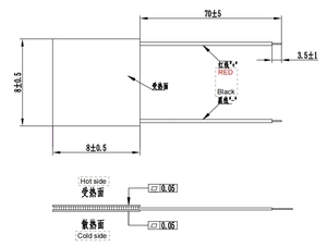 TEG1-03102 8x8 mét Micro teg mô-đun seebeck hiệu ứng iốt năng lượng mặt trời thiết bị bếp gỗ nhiệt độ cao nhiệt điện Máy phát điện - Product Image 5