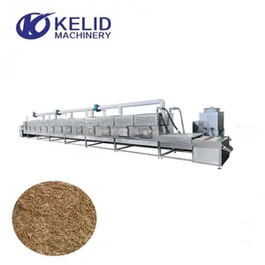 Tunnel Drying Equipment for Drying Pet Insects Food Mealworms Bsfl Larvae Dryer Machine