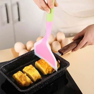 Spatules et pelles de cuisine en silicone résistantes à la chaleur, grattoirs de cuisine larges, écologiques, commande minimum 10 pièces, ustensiles de cuisine - Product Image 3