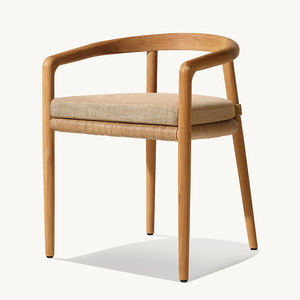 Ensemble de chaises de salle à manger en teck pour l'extérieur, ensemble de table de salle à manger de jardin, ensemble de salle à manger imperméable pour patio - Product Image 2