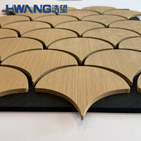 Panneaux acoustiques souples en feutre polyester à grain de bois MDF, épaisseur 18 mm, NRC élevé 0,95, absorption acoustique, bois naturel, salon, chambre à coucher