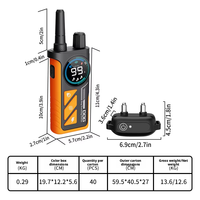 Collier de dressage à distance pour chien, étanche IPX7, rechargeable, en ABS et nylon, détection automatique des aboiements, pour 3 chiens, correction comportementale en extérieur
