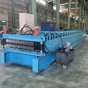 Sınıfının en iyisi çin marka Huaheng YX51-240-720 taban döşemesi makine fabrikası fiyat güverte zemin soğuk rulo şekillendirme makinesi