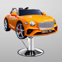 Chaise de Barbier pour Enfants, Design Voiture, Mobilier de Salon de Coiffure pour Bébés et Enfants