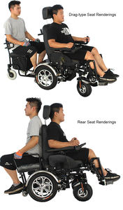 Los elevadores <span class=keywords><strong>de</strong></span> piernas hacia arriba y hacia abajo se pueden utilizar como monopatín <span class=keywords><strong>de</strong></span> silla <span class=keywords><strong>de</strong></span> <span class=keywords><strong>ruedas</strong></span> eléctrica para dos personas. - Product Image 6