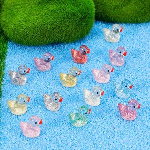 240 pièces Canards colorés Miniatures Animaux en vrac Accessoires de paysage Aquarium Maison de poupée Jardin féerique Décorations - Product Image 6
