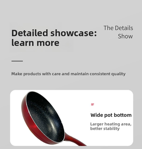 Juego de 10 Piezas de Utensilios de Cocina Antiadherentes, Juego de <span class=keywords><strong>Ollas</strong></span> Rojas para el Hogar, Juego de Olla para Leche, Olla para Sopa, Sartén con Tapa de Vidrio - Product Image 2