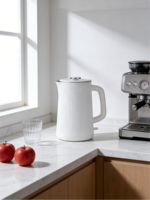 Bouilloire électrique mécanique en acier inoxydable sur mesure OEM, acier inoxydable 304 de qualité alimentaire, arrêt automatique pour usage domestique