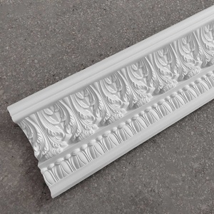 Moulures de corniche décoratives intérieures en polyuréthane doré de style européen moderne, sculptées, pour villas et hôtels, garantie à vie DESMOND - Product Image 4