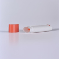 Coloré en Stock 5g Plat Ovale En Plastique Cosmétique Baume À Lèvres Tube Emballage 4ml Mini Rouge À Lèvres Déodorant Tube Baume À Lèvres Conteneur