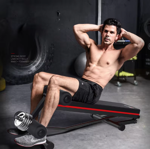 PINJIAN Home Fitness Equipment <span class=keywords><strong>Banc</strong></span> abdominal <span class=keywords><strong>de</strong></span> <span class=keywords><strong>musculation</strong></span> <span class=keywords><strong>Banc</strong></span> <span class=keywords><strong>de</strong></span> presse pliable multifonctionnel - Product Image 2