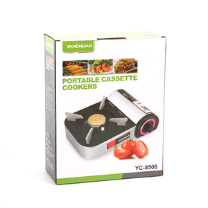 Réchaud à gaz portable en alliage d'aluminium 1-2 brûleurs avec dispositif d'allumage pour le camping en plein air et l'utilisation en voiture - Product Image 4