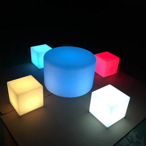 تصميم جديد <span class=keywords><strong>2026</strong></span> طاولة قهوة ذكية حديثة فاخرة بإضاءة LED متغيرة الألوان RGB، طاولة بلاستيكية مضيئة - Product Image 6