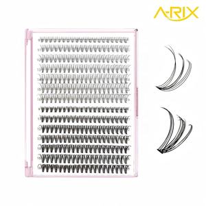 A-RIX Wholesale PBT Fiber Individual Cluster <b>Eyelash</b>-Customizable Length (8-14mm) Professional High Grade Black Cotton Band - Product Image 3