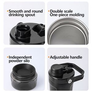 Custom logo 20oz Leakproof Insulated Stainless Steel Shaker <b>Cup</b> BPA-Free Double Wall Powder Coated Protein Shakes Bottle - Product Image 4