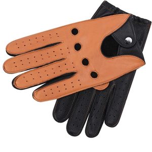 Gants en cuir véritable pour hommes, à doigts entiers, pour la conduite, la moto, les voyages, les activités de plein air, gants légers très vendus - Product Image 2
