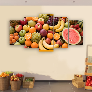 Pittura decorazione per la casa di arte della parete del negozio di frutta con cinque cristalli di cristallo a diamante in porcellana intarsiato per la decorazione della <span class=keywords><strong>cucina</strong></span> - Product Image 1
