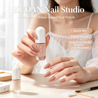 Vernis à ongles KUDAN écologique, non toxique, à base d'eau, 40 couleurs, usine avec 20 ans d'expérience, CPNP, HALAL, ISO22716, OEM, vente en gros, faible MOQ