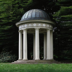 BLVE Décoration de cour de villa personnalisée, style occidental, colonnes romaines, <span class=keywords><strong>pavillon</strong></span>, gazebo en marbre blanc - Product Image 4