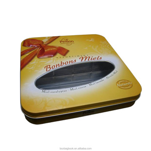 Boîte de rangement en fer blanc de haute qualité pour café et thé, sans soudure, vide, pour Noël, bonbons, chocolat, avec insert, boîtes rondes - Product Image 4