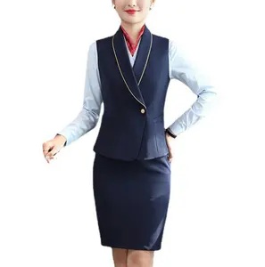 Stewardess uniform professional suit women's vest skirt