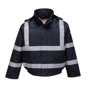 PORTWEST - S783NARM Bizflame Rain FR chaqueta bomber azul marino de protección múltiple-EAN 5036108276929 ROPA DE TRABAJO RESISTENTE A LLAMAS - Product Image 1