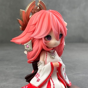 Figura de Acción de PVC de Personaje de Anime <span class=keywords><strong>Genshin</strong></span> <span class=keywords><strong>Impact</strong></span>, Yae <span class=keywords><strong>Miko</strong></span> Hu Tao, Modelo de Juego, Juguete al por Mayor - Product Image 4