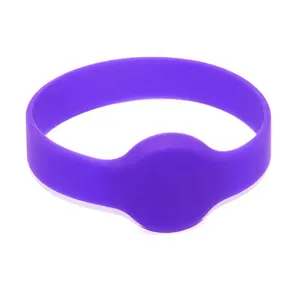 Proximity Smart 13.56MHZ ISO14443A RFID Chip Bracelet Wrist Band Access Club Use Waterproof Silicone Wristbands