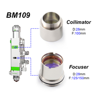 Lentilles de collimation laser ZPLASER BM109 D28-F75/100 pour pièces d'équipement laser
