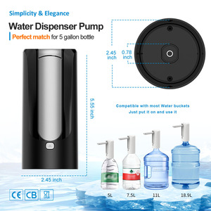 Bomba <span class=keywords><strong>de</strong></span> botella eléctrica con batería incorporada Mini <span class=keywords><strong>dispensador</strong></span> <span class=keywords><strong>de</strong></span> <span class=keywords><strong>agua</strong></span> automático inalámbrico - Product Image 6